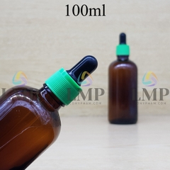 Chai tinh dầu nắp bóp khoen nhựa sọc 100ml