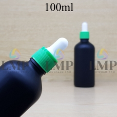 Chai tinh dầu phun mờ nắp bóp khoen nhựa sọc 100ml