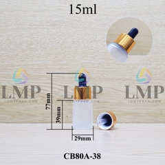 Chai thủy tinh nắp bóp khoen nhôm