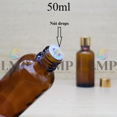Chai tinh dầu nắp xi KO viền 50ml