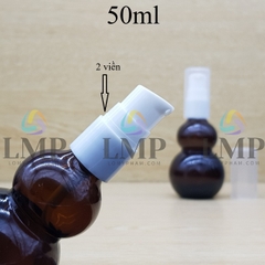 Chai hồ lô đầu xịt giọt có 2 viền 50ml