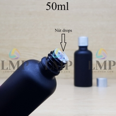 Chai tinh dầu phun mờ nắp xi 2 viền 50ml