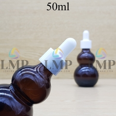 Chai hồ lô nắp bóp khoen nhựa trơn 50ml