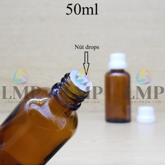 Chai tinh dầu nắp dày 50ml