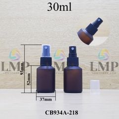 Chai thủy tinh vát đầu phun sương sọc 30ml