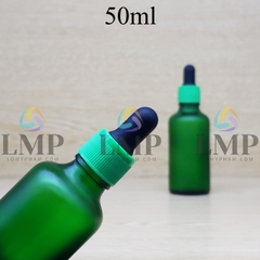 Chai tinh dầu phun mờ nắp bóp khoen nhựa sọc 50ml