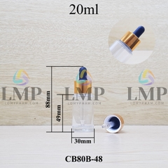 Chai thủy tinh nắp bóp khoen nhôm