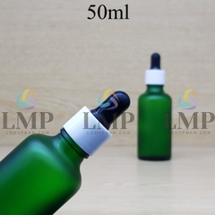 Chai tinh dầu phun mờ nắp bóp khoen nhựa trơn 50ml