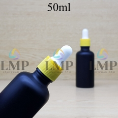 Chai tinh dầu phun mờ nắp bóp khoen nhựa sọc 50ml