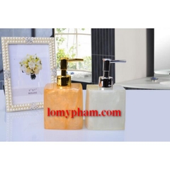 Chai Gel Thân Vuông Vòi Xi Vàng- Bạc 350ml