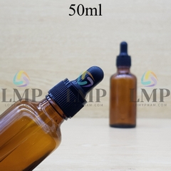 Chai tinh dầu nắp bóp khoen nhựa sọc 50ml
