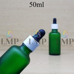 Chai tinh dầu phun mờ nắp bóp khoen nhựa trơn 50ml