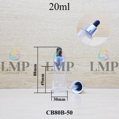 Chai thủy tinh nắp bóp khoen nhôm