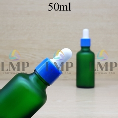 Chai tinh dầu phun mờ nắp bóp khoen nhựa trơn 50ml