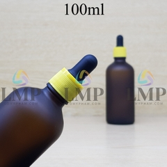 Chai tinh dầu phun mờ nắp bóp khoen nhựa sọc 100ml