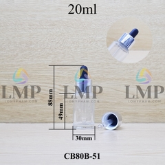 Chai thủy tinh nắp bóp khoen nhôm