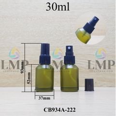 Chai thủy tinh vát đầu phun sương sọc 30ml