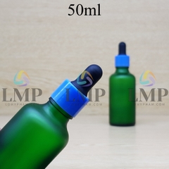 Chai tinh dầu phun mờ nắp bóp khoen nhựa trơn 50ml