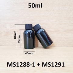 Chai PET xanh đậm nắp vặn sọc 50ml