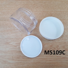 Hũ nhựa trong nắp trắng 100g