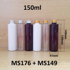 Chai trong vai ngang nắp cuốn biên 150ml