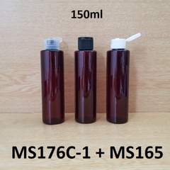 Chai nâu vai ngang nắp bật 150ml