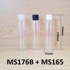 Chai trong vai ngang nắp bật 150ml