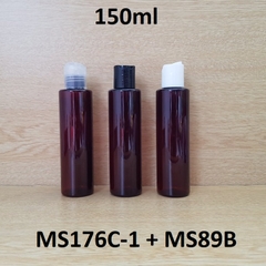 Chai nâu vai ngang nắp nhấn 150ml