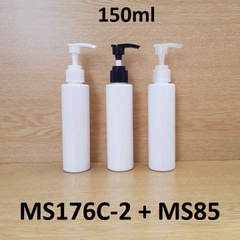 Chai trắng vai ngang vòi van 150ml