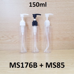 Chai trong vai ngang vòi van 150ml