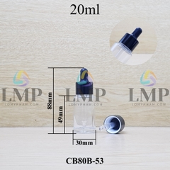 Chai thủy tinh nắp bóp khoen nhôm