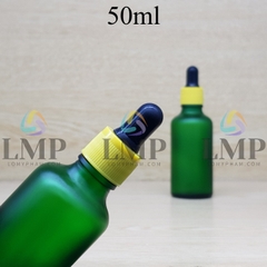 Chai tinh dầu phun mờ nắp bóp khoen nhựa sọc 50ml