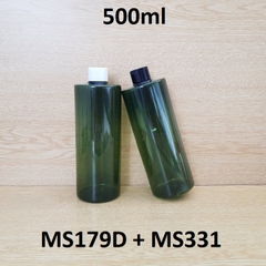 Chai rêu vai ngang nắp vặn 500ml