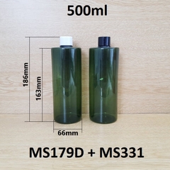 Chai rêu vai ngang nắp vặn 500ml