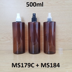 Chai nâu vai ngang phhun sương 500ml