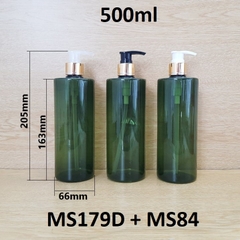 Chai rêu vai ngang vòi van xi vàng 500ml