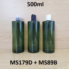 Chai rêu vai ngang nắp nhấn 500ml