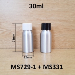 Chai nhôm nắp vặn 30ml