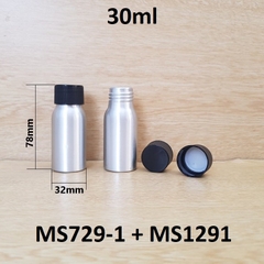 Chai nhôm nắp vặn sọc 30ml