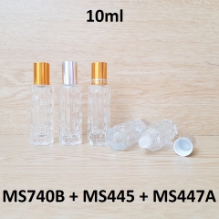 Chai lăn khổ qua đít chai lục giác bi nhựa 10ml
