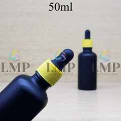 Chai tinh dầu phun mờ nắp bóp khoen nhựa sọc 50ml