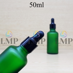 Chai tinh dầu phun mờ nắp bóp khoen nhựa trơn 50ml