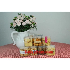 Hũ pet nắp nhựa 10*10cm