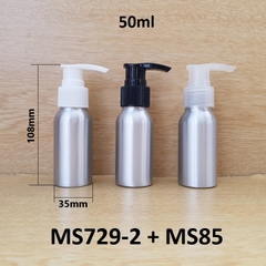 Chai nhôm vòi van 50ml