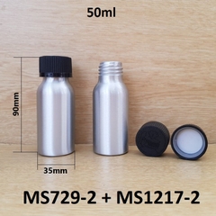 Chai nhôm nắp child resistant 50ml