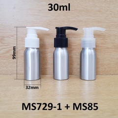 Chai nhôm vòi van 30ml