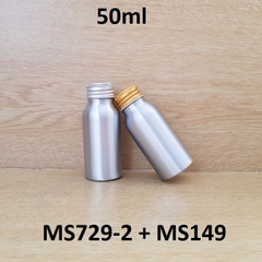 Chai nhôm nắp cuốn biên 50ml