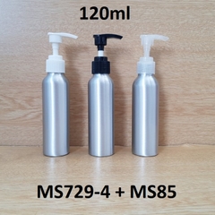 Chai nhôm vòi van 120ml