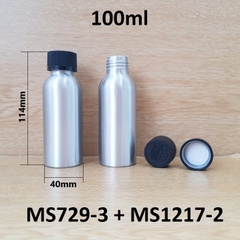 Chai nhôm nắp child resistant 100ml
