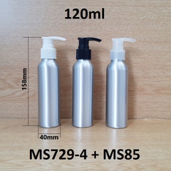 Chai nhôm vòi van 120ml